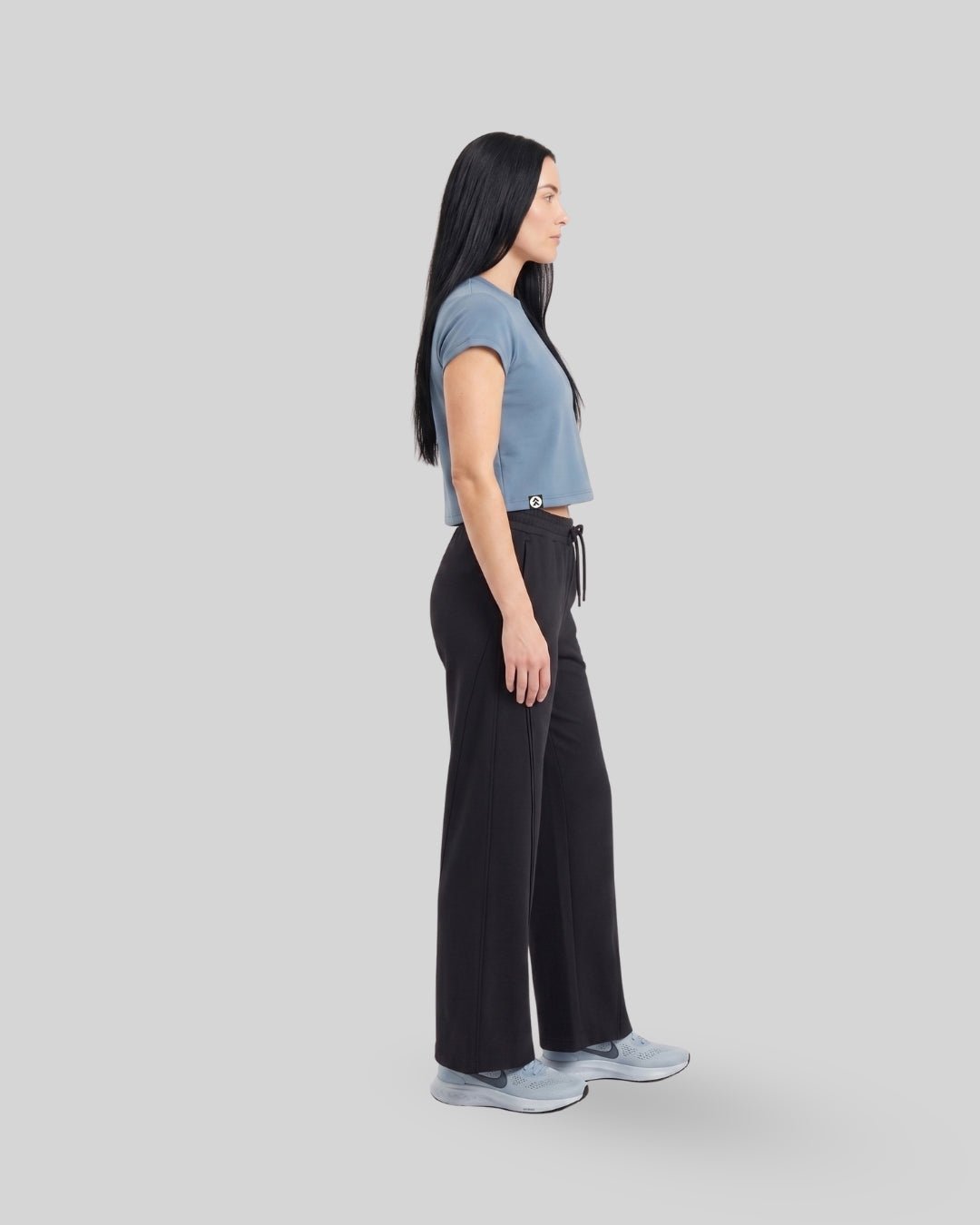 [HYBRID] Classic Crop Tee - Cloud - Tee - Athletifreak | Athletic & Gym Wear, Athleisure