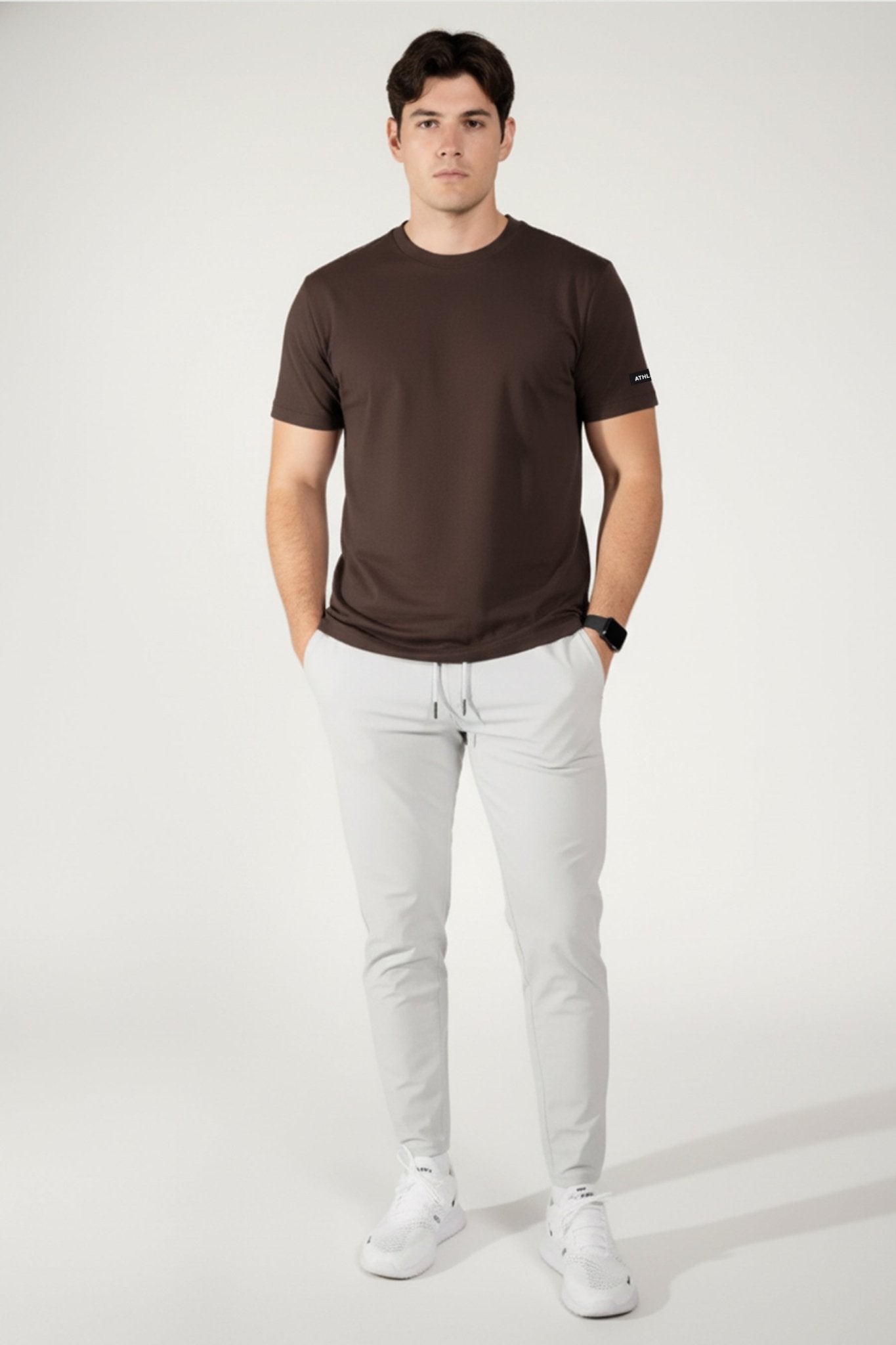 [HYBRID] Classic Tee - Espresso - Tee - Athletifreak | Athletic & Gym Wear, Athleisure