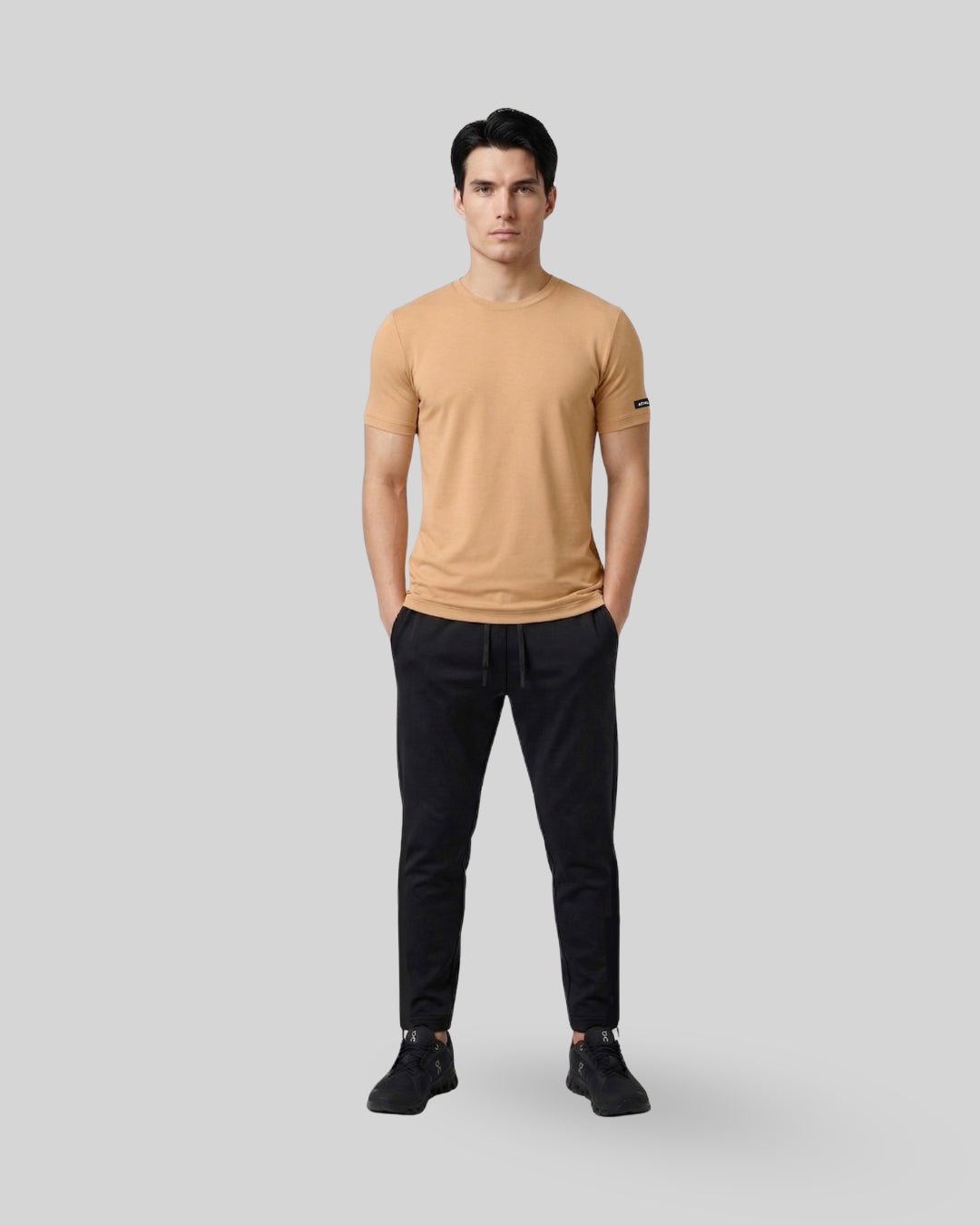 [HYBRID] Classic Tee - Latte - Tee - Athletifreak | Athletic & Gym Wear, Athleisure