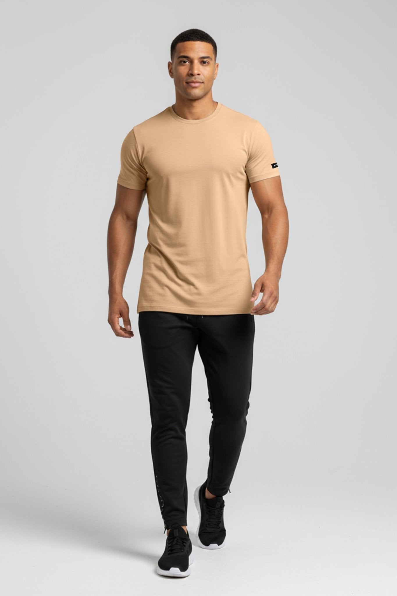 [HYBRID] Classic Tee - Latte - Tee - Athletifreak | Athletic & Gym Wear, Athleisure