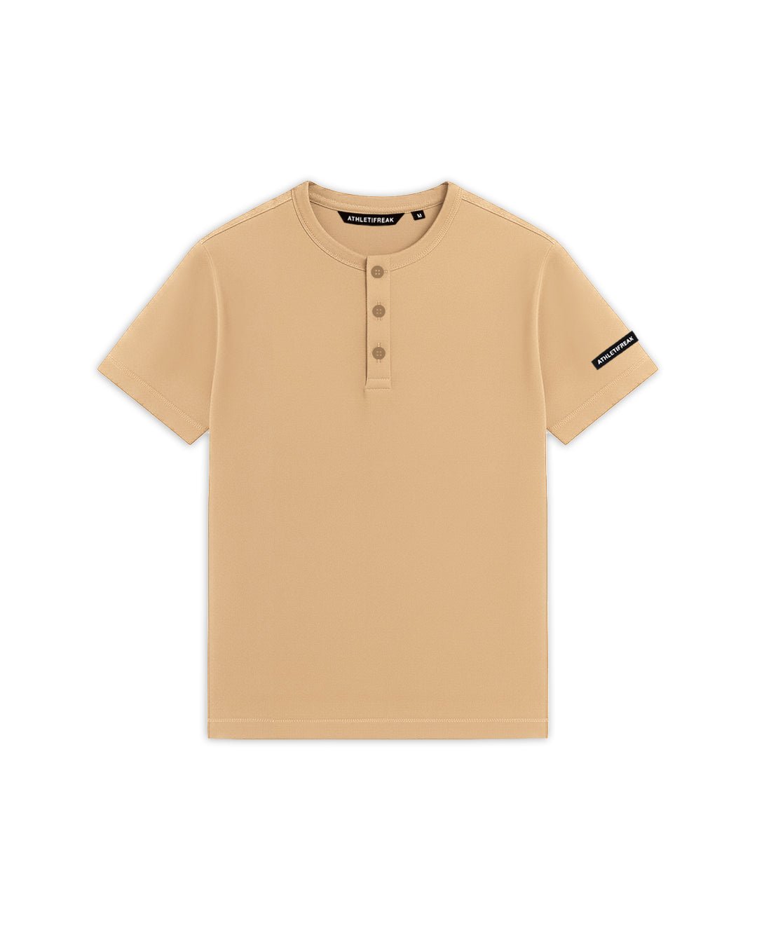 [HYBRID] Henley Cruise - Latte - Tee - Athletifreak | Athletic & Gym Wear, Athleisure