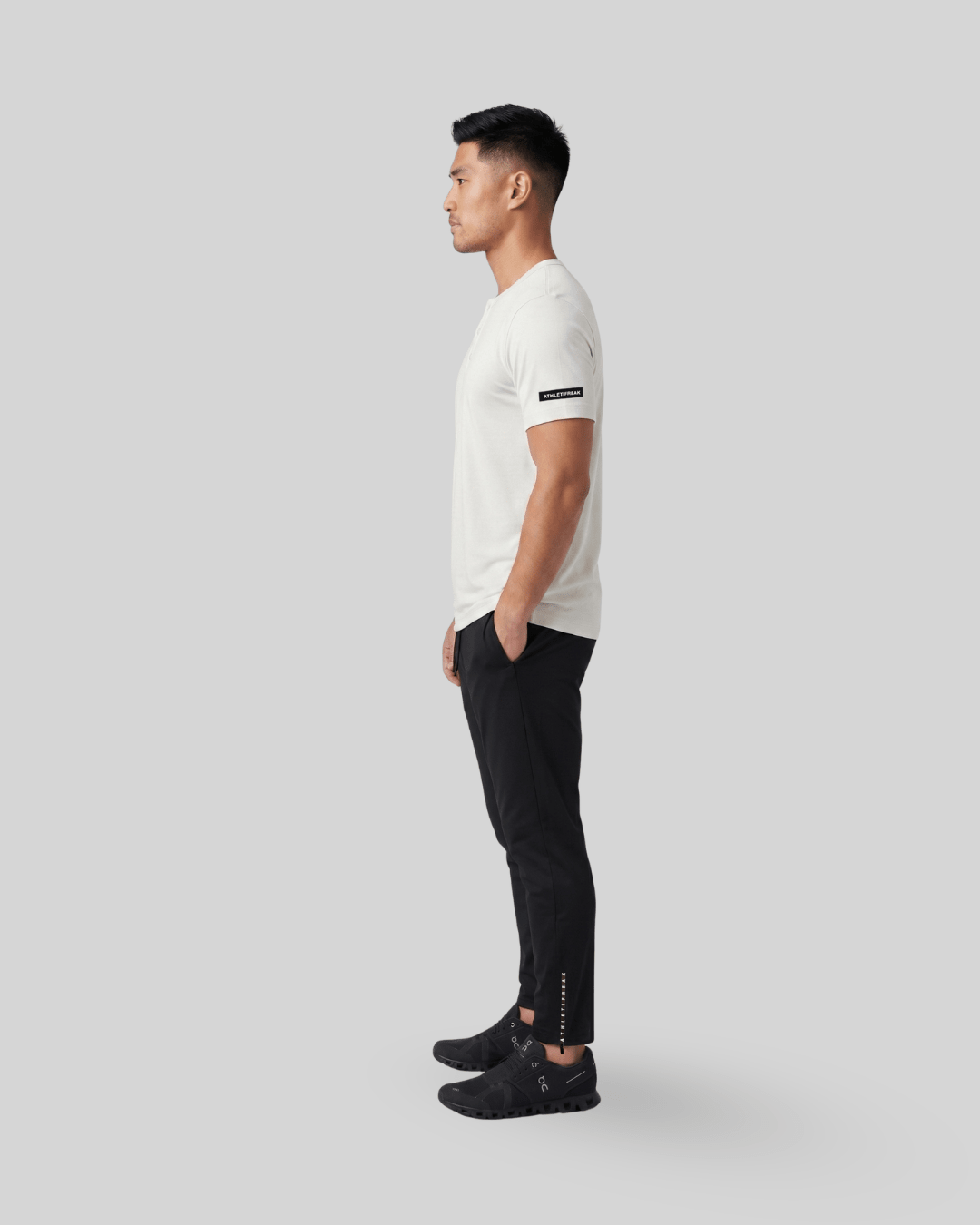 [HYBRID] Henley Cruise - White - Tee - Athletifreak | Athletic & Gym Wear, Athleisure
