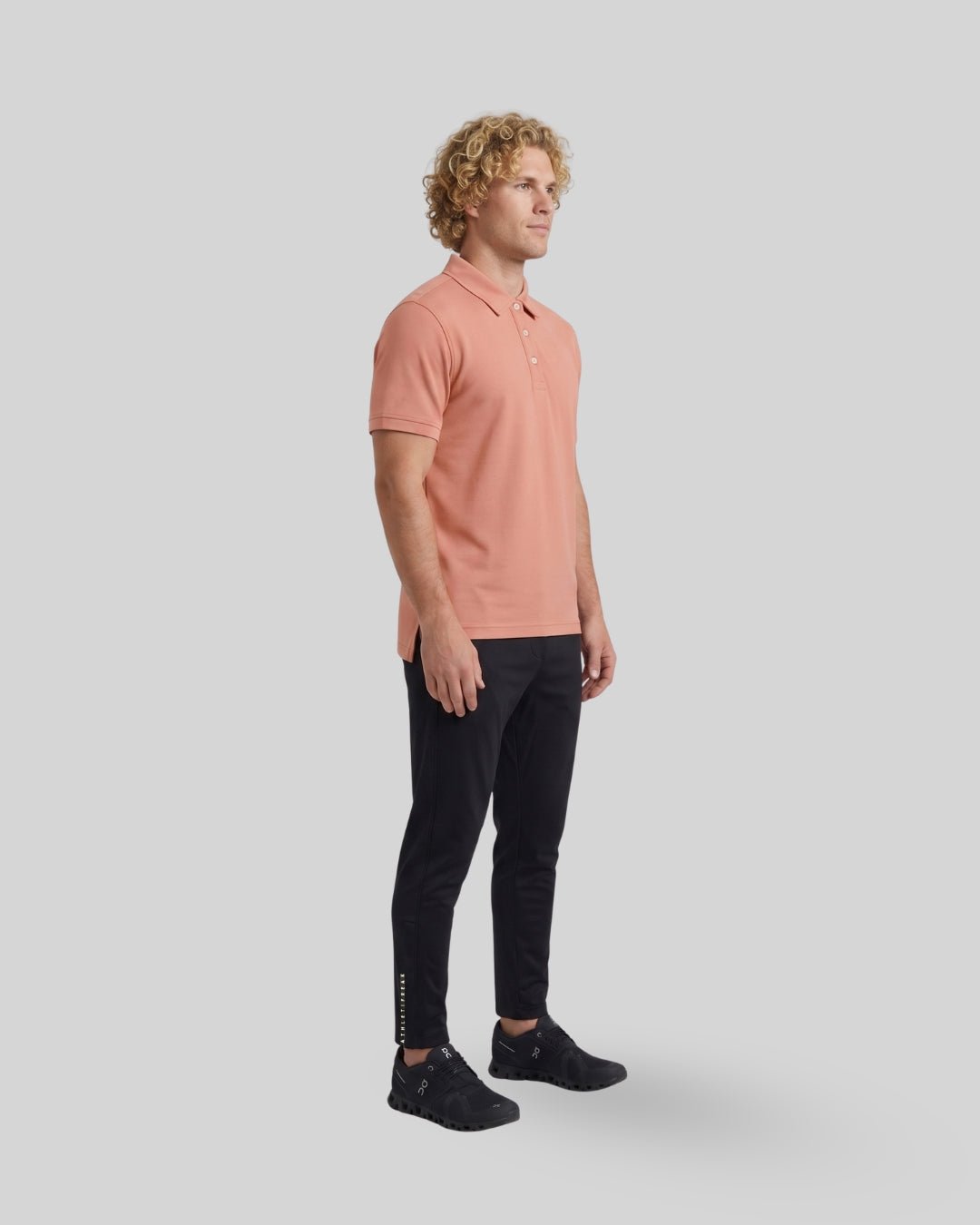 [HYBRID] Tech Polo - Clay - Tee - Athletifreak | Athletic & Gym Wear, Athleisure