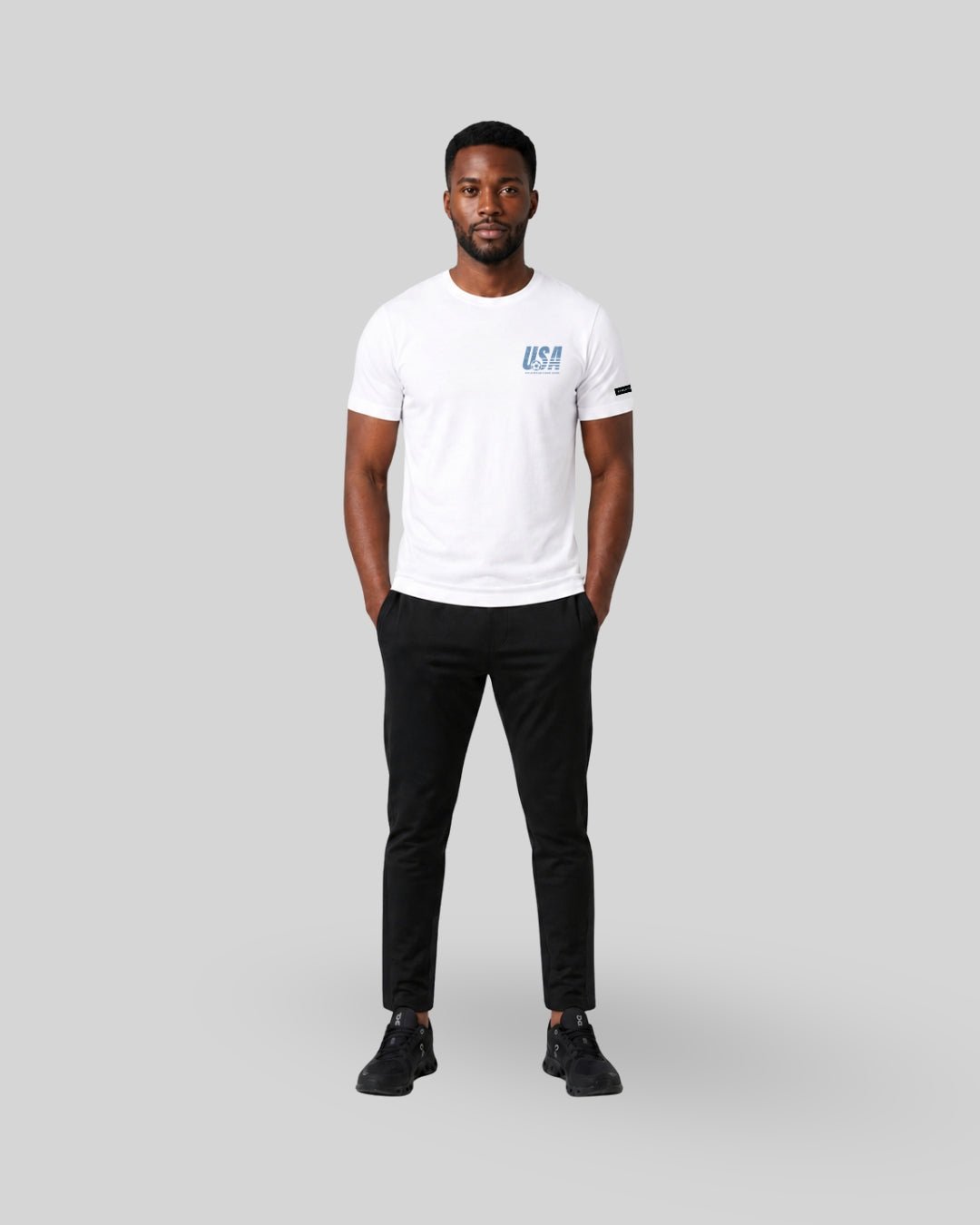 [HYBRID] USA Summer League Classic Tee - White - Tee - Athletifreak | Athletic & Gym Wear, Athleisure