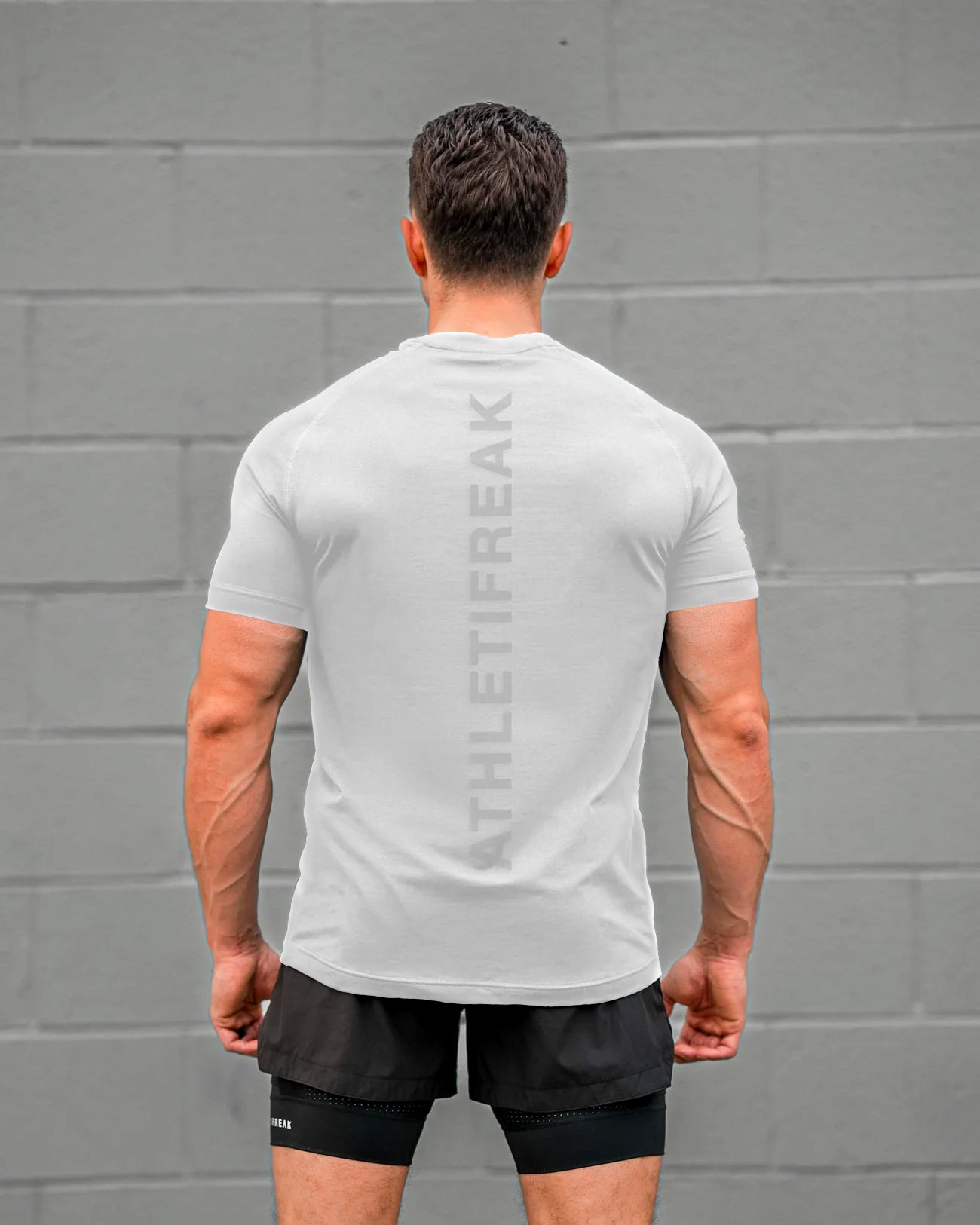 [INFINITECH] Logo Training Tee - Fog - Tee - Athletifreak | Athletic & Gym Wear, Athleisure