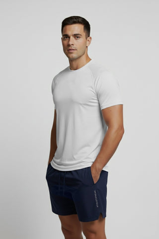 [INFINITECH] Logo Training Tee - Fog - Tee - Athletifreak | Athletic & Gym Wear, Athleisure