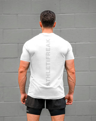 [INFINITECH] Logo Training Tee - White - Tee - Athletifreak | Athletic & Gym Wear, Athleisure