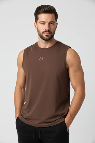 [INFINITECH] Muscle Tank - Espresso - Tank - Athletifreak | Athletic & Gym Wear, Athleisure