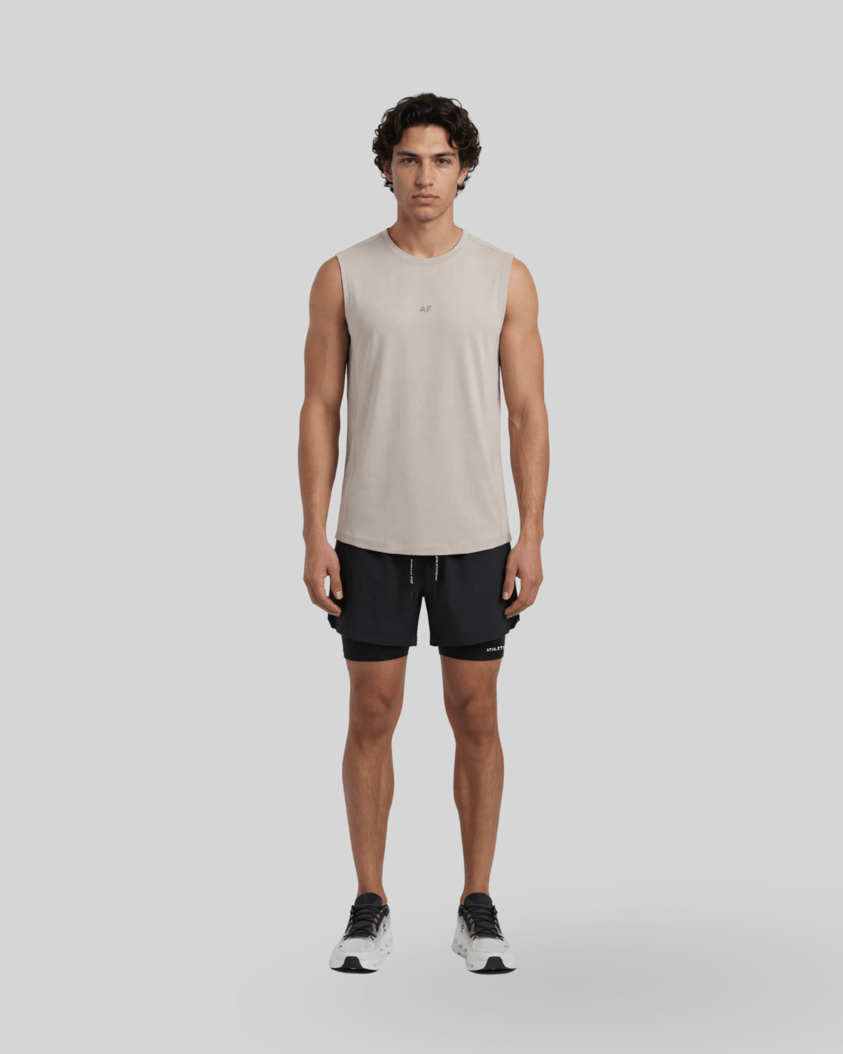 [INFINITECH] Muscle Tank - Stone - Tank - Athletifreak | Athletic & Gym Wear, Athleisure