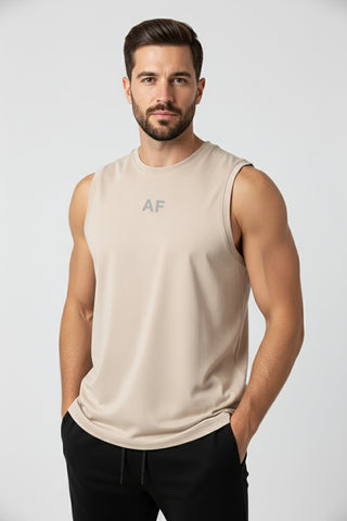 [INFINITECH] Muscle Tank - Stone - Tank - Athletifreak | Athletic & Gym Wear, Athleisure