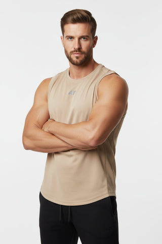 [INFINITECH] Muscle Tank - Stone - Tank - Athletifreak | Athletic & Gym Wear, Athleisure