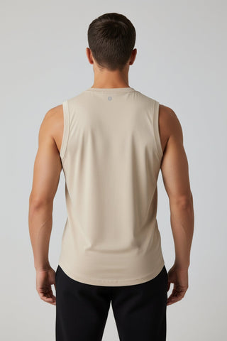 [INFINITECH] Muscle Tank - Stone - Tank - Athletifreak | Athletic & Gym Wear, Athleisure