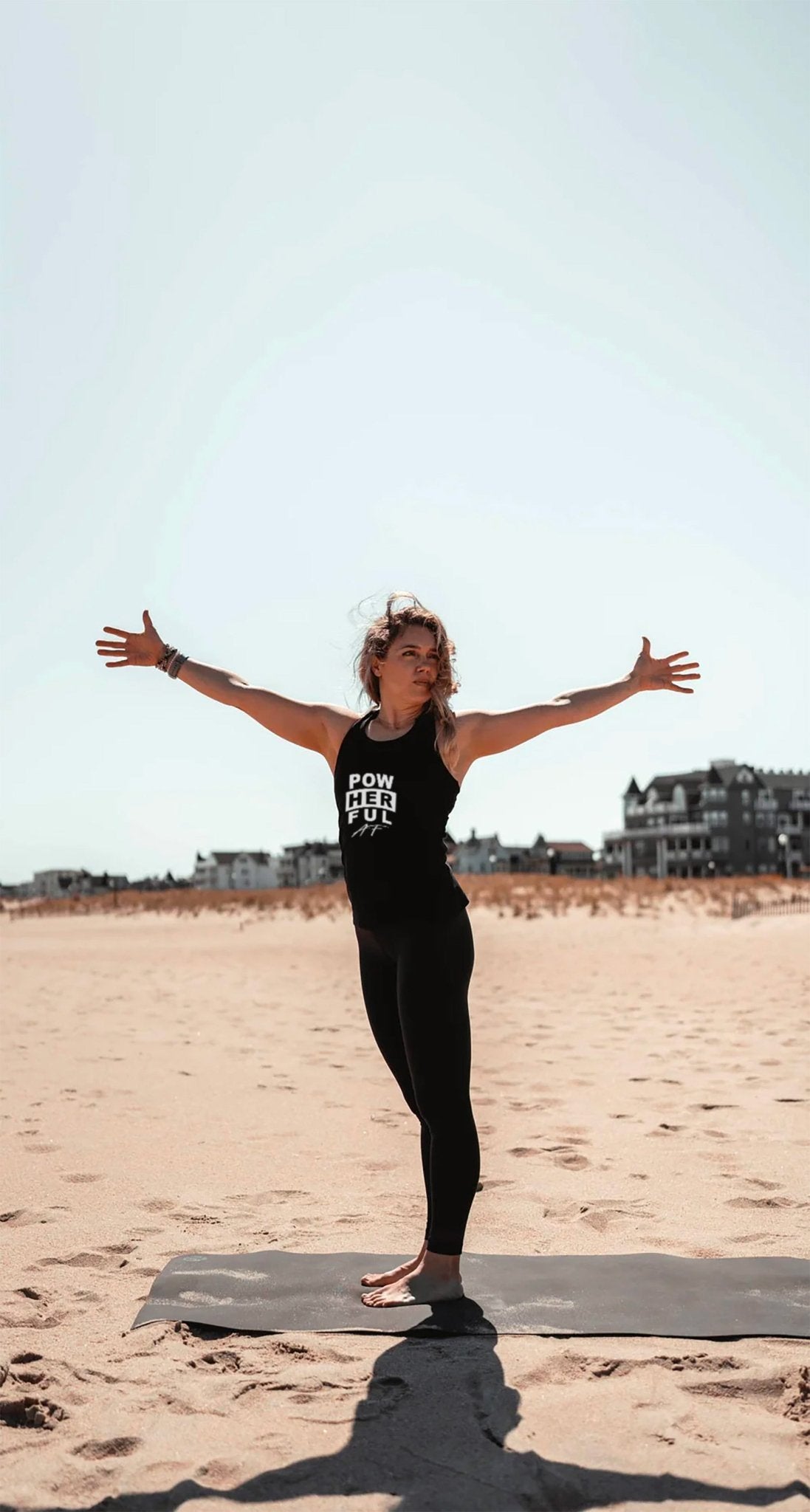 [INFINITECH] POWHERFUL Racerback Tank - Black - Tank - Athletifreak | Athletic & Gym Wear, Athleisure