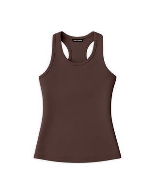 [INFINITECH] Racerback Tank - Espresso - Tank - Athletifreak | Athletic & Gym Wear, Athleisure
