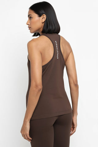 [INFINITECH] Racerback Tank - Espresso - Tank - Athletifreak | Athletic & Gym Wear, Athleisure