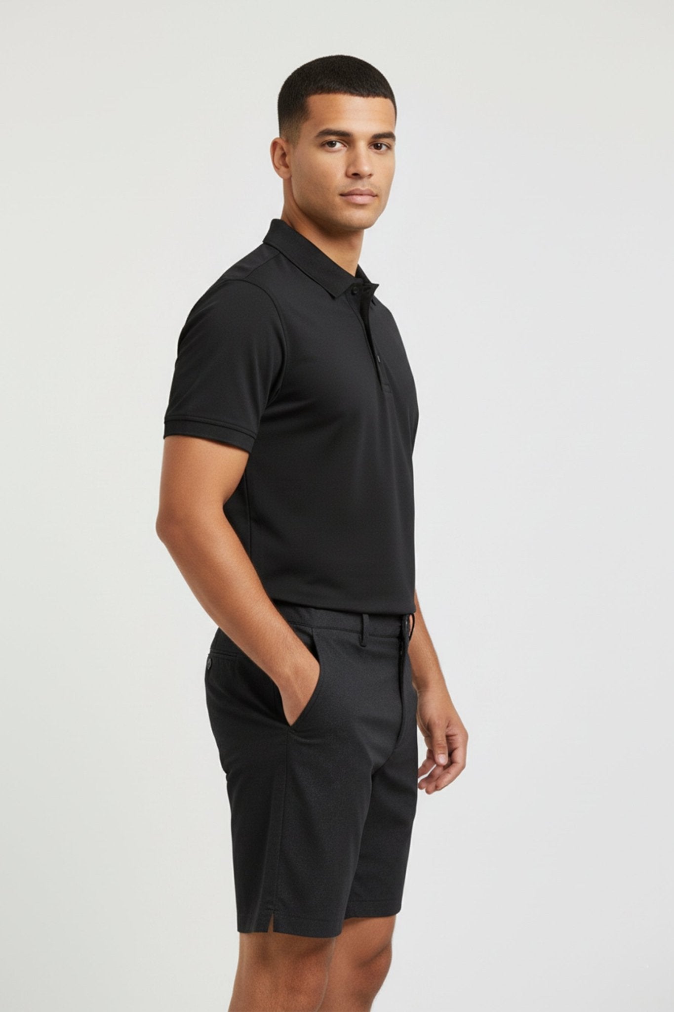 [INFINITECH] TECH POLO - Black - Tee - Athletifreak | Athletic & Gym Wear, Athleisure