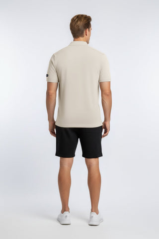 [INFINITECH] TECH POLO - Stone - Tee - Athletifreak | Athletic & Gym Wear, Athleisure