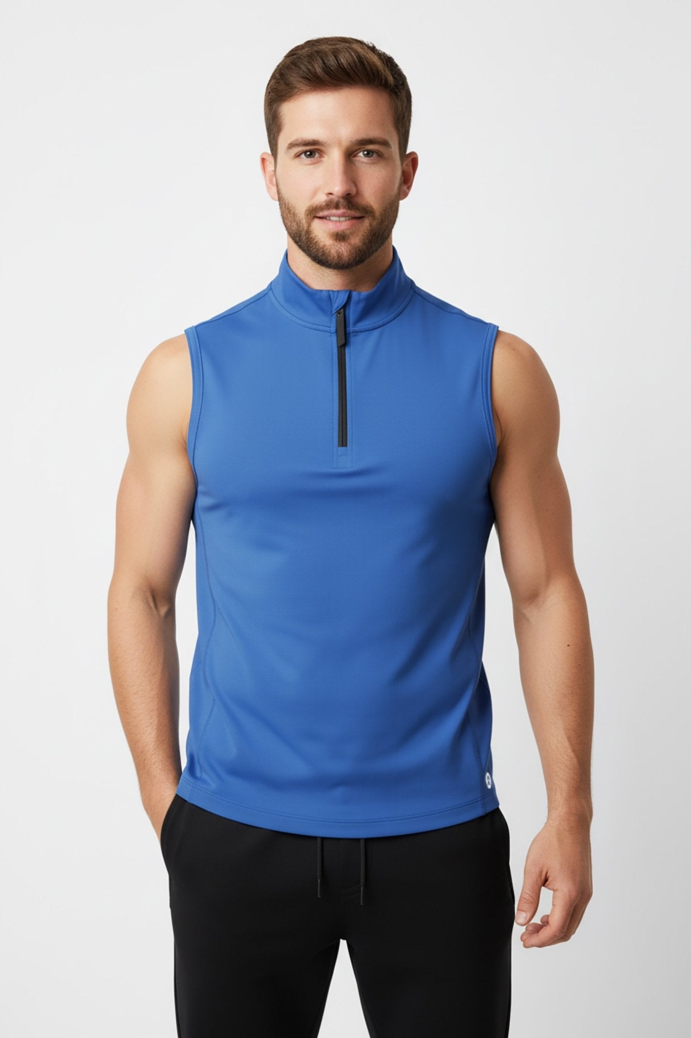 [INFINITECH] TRAINING 1/4 ZIP VEST - Azul - Jacket - Athletifreak | Athletic & Gym Wear, Athleisure
