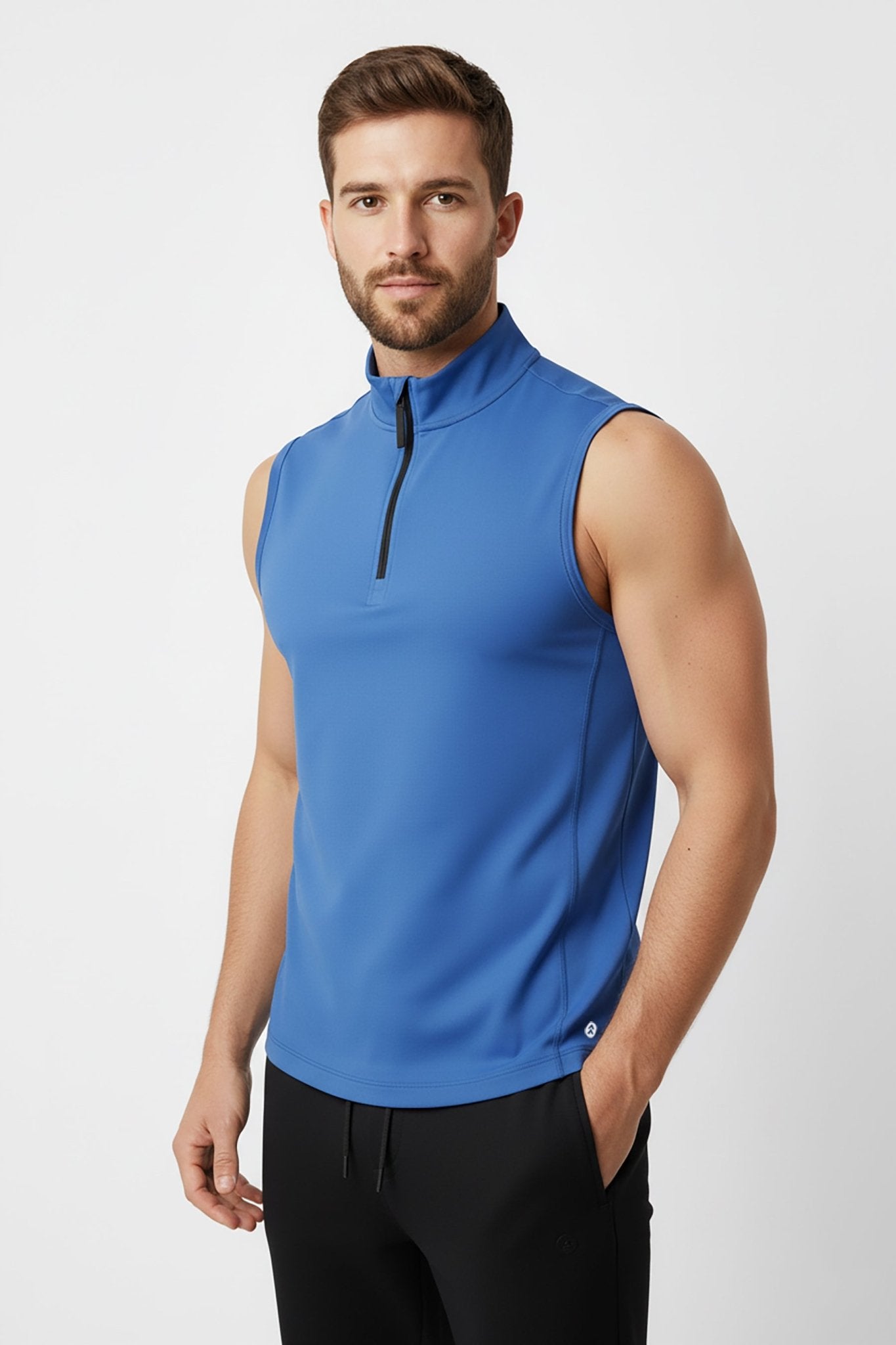 [INFINITECH] TRAINING 1/4 ZIP VEST - Azul - Jacket - Athletifreak | Athletic & Gym Wear, Athleisure