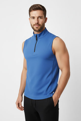 [INFINITECH] TRAINING 1/4 ZIP VEST - Azul - Jacket - Athletifreak | Athletic & Gym Wear, Athleisure