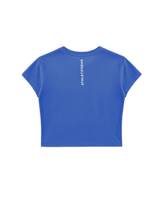 [INFINITECH] Training Crop Tee - Azul - Tee - Athletifreak | Athletic & Gym Wear, Athleisure