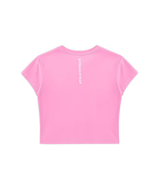 [INFINITECH] Training Crop Tee - Blush - Tee - Athletifreak | Athletic & Gym Wear, Athleisure
