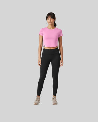 [INFINITECH] Training Crop Tee - Blush - Tee - Athletifreak | Athletic & Gym Wear, Athleisure