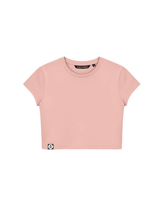 [INFINITECH] Training Crop Tee - Rose - Tee - Athletifreak | Athletic & Gym Wear, Athleisure