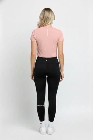 [INFINITECH] Training Crop Tee - Rose - Tee - Athletifreak | Athletic & Gym Wear, Athleisure