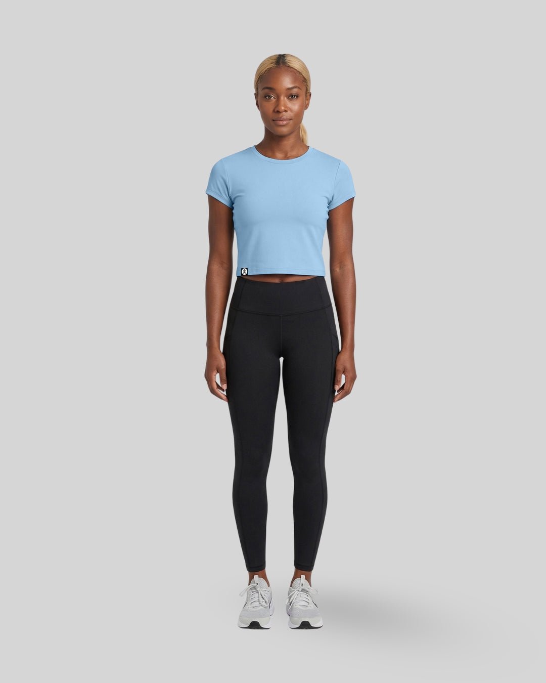 [INFINITECH] Training Crop Tee - Sky - Tee - Athletifreak | Athletic & Gym Wear, Athleisure