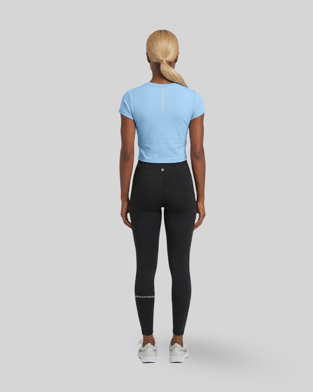 [INFINITECH] Training Crop Tee - Sky - Tee - Athletifreak | Athletic & Gym Wear, Athleisure