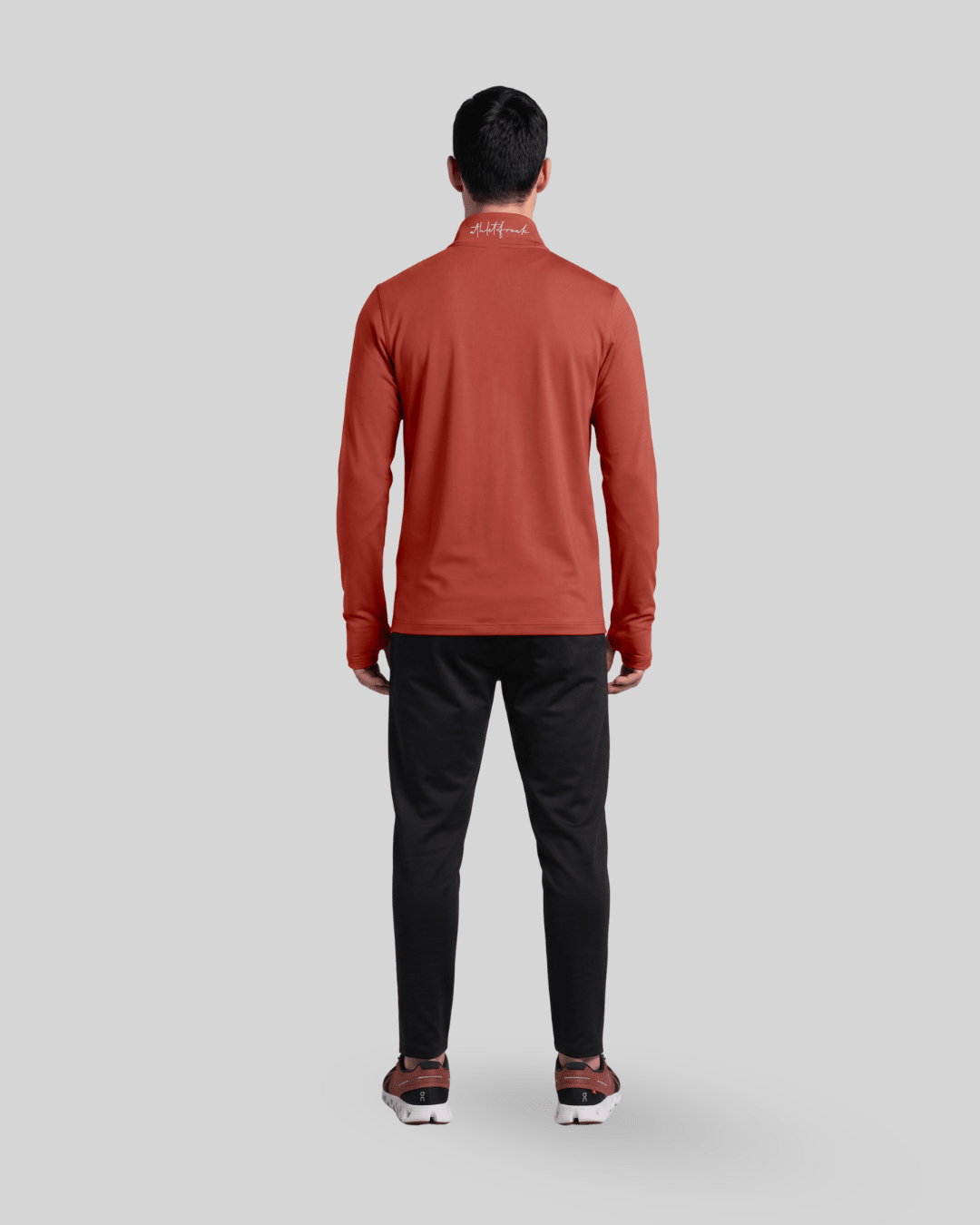 [INFINITECH] Training Half Zip - Brick - Quarter Zip - Athletifreak | Athletic & Gym Wear, Athleisure