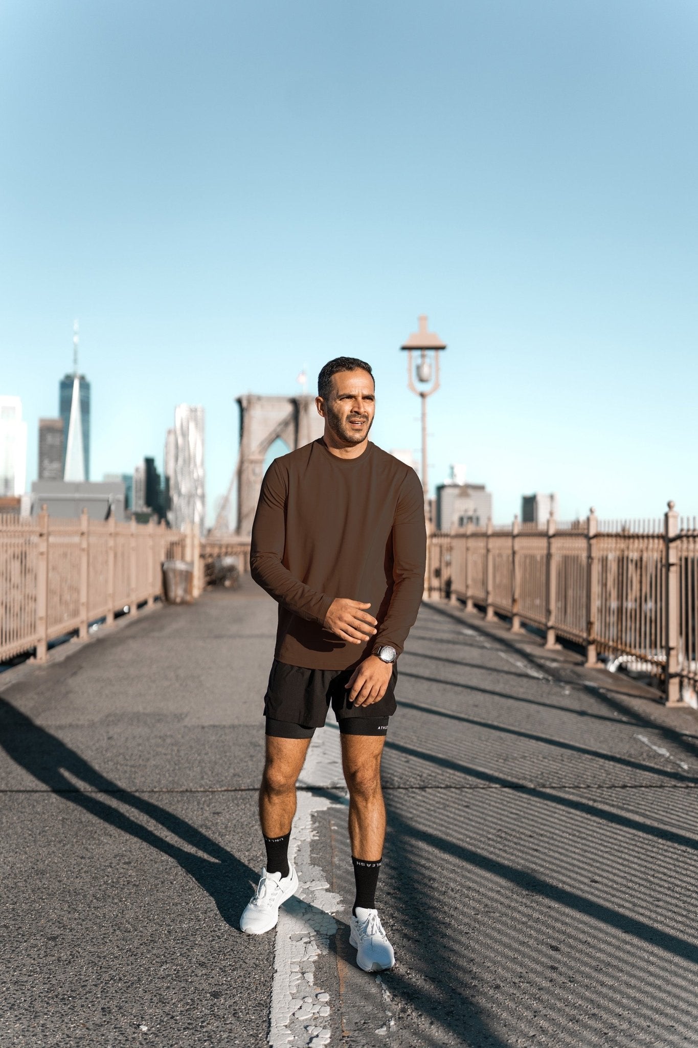 [INFINITECH] Training Long Sleeve - Espresso - Tee - Athletifreak | Athletic & Gym Wear, Athleisure