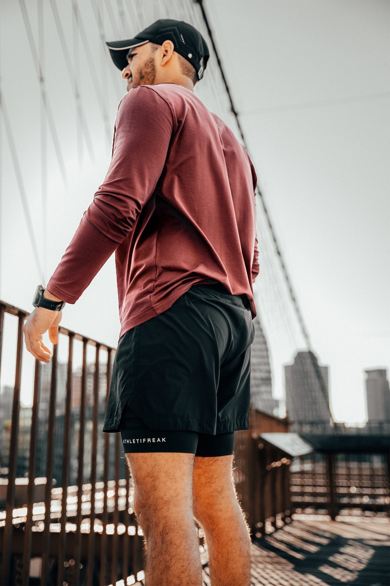 [INFINITECH] Training Long Sleeve - Rust - Tee - Athletifreak | Athletic & Gym Wear, Athleisure