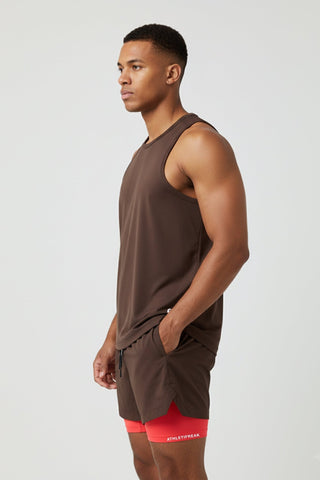 [INFINITECH] Training Tank - Espresso - Tank - Athletifreak | Athletic & Gym Wear, Athleisure