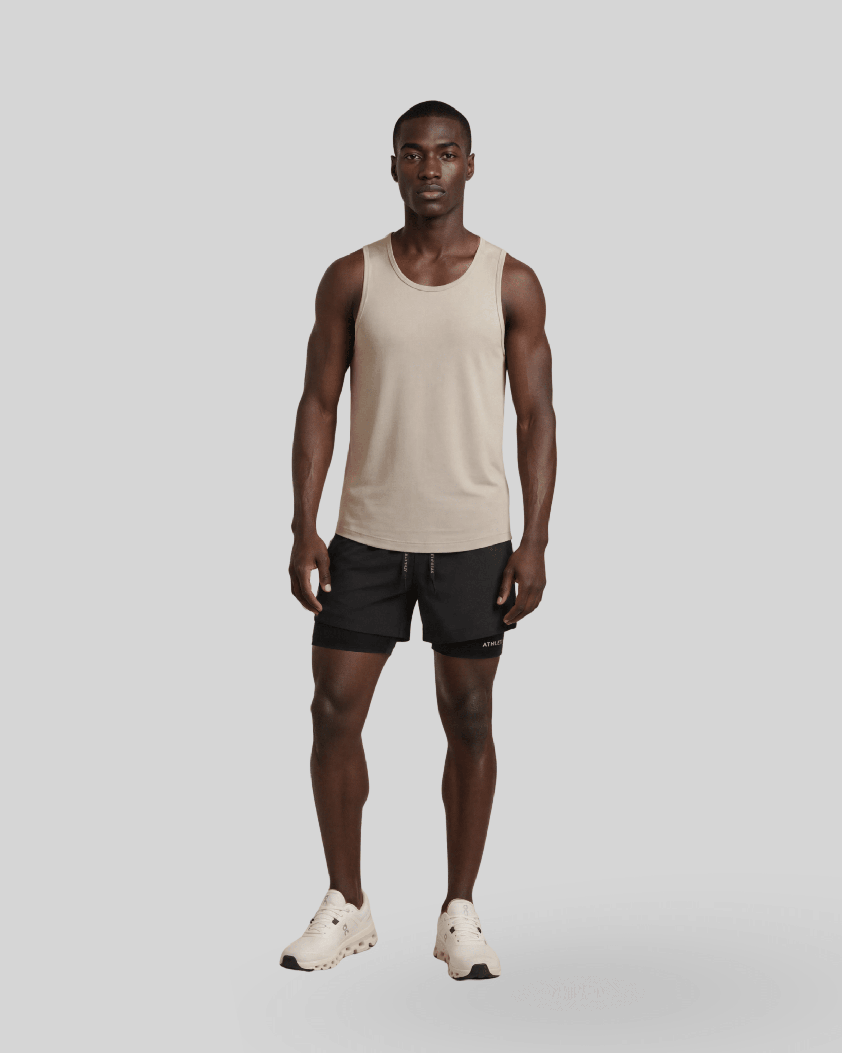 [INFINITECH] Training Tank - Stone - Tank - Athletifreak | Athletic & Gym Wear, Athleisure