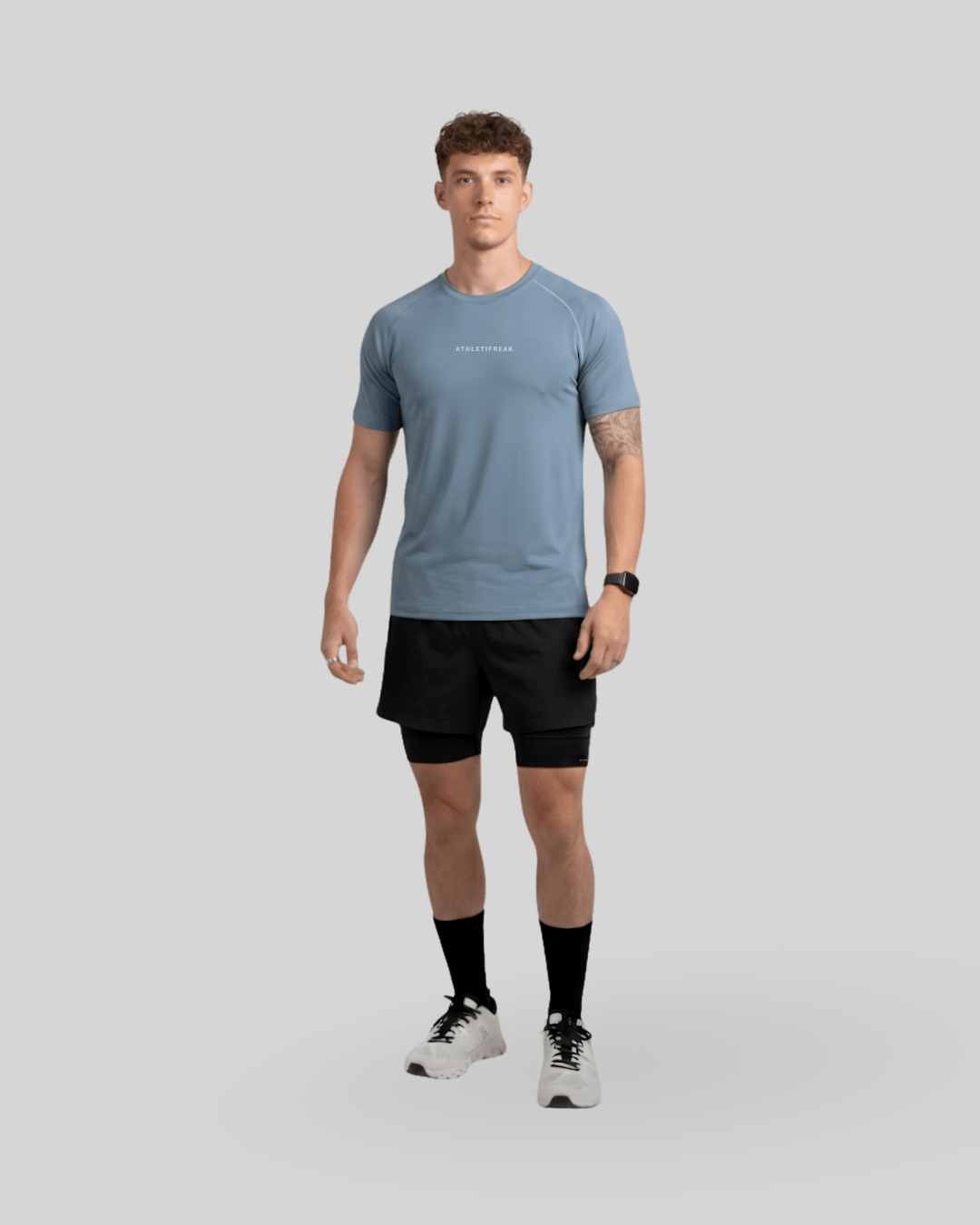 [INFINITECH] Training Tee - Cloud - Tee - Athletifreak | Athletic & Gym Wear, Athleisure