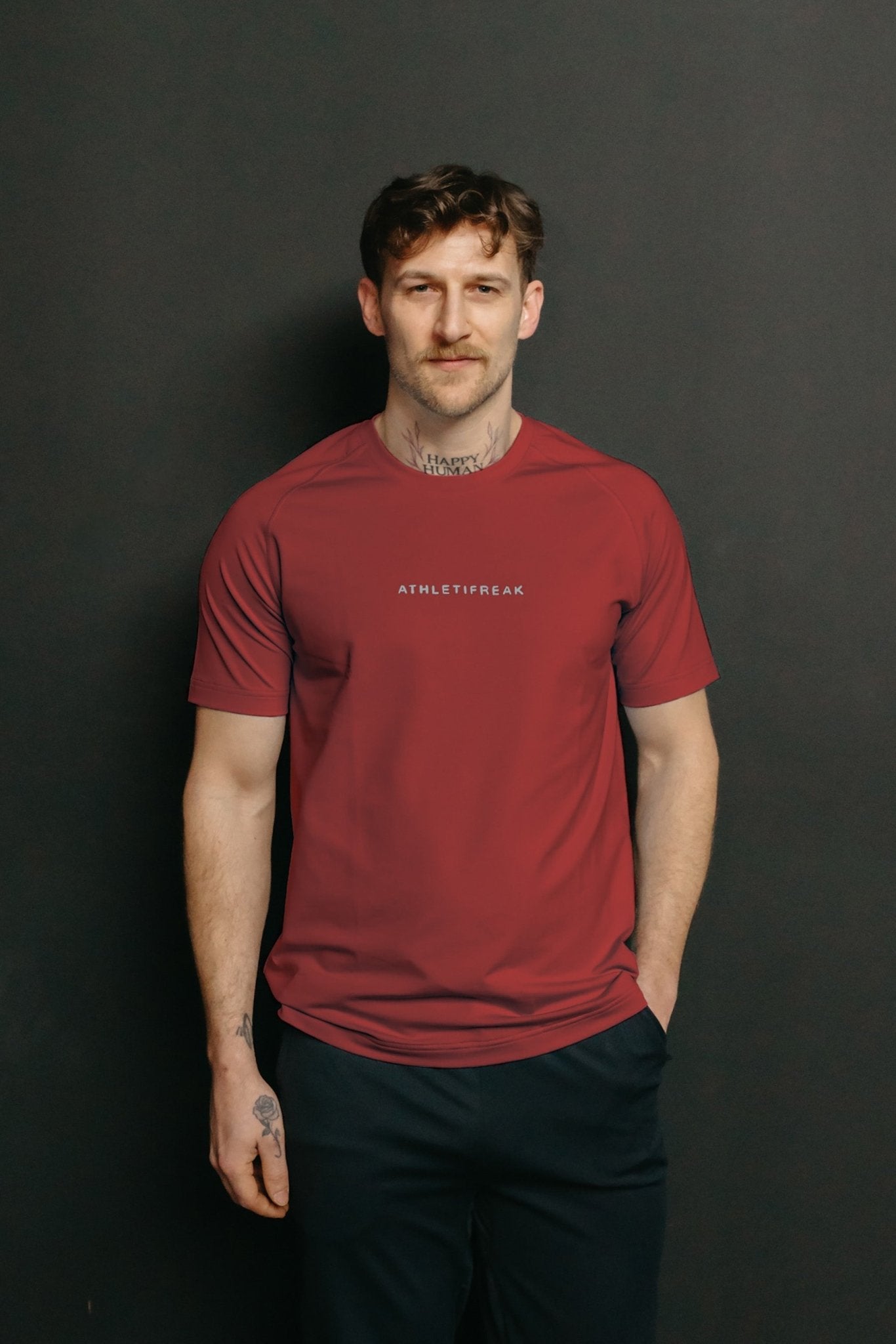 [INFINITECH] Training Tee - Rust - Tee - Athletifreak | Athletic & Gym Wear, Athleisure