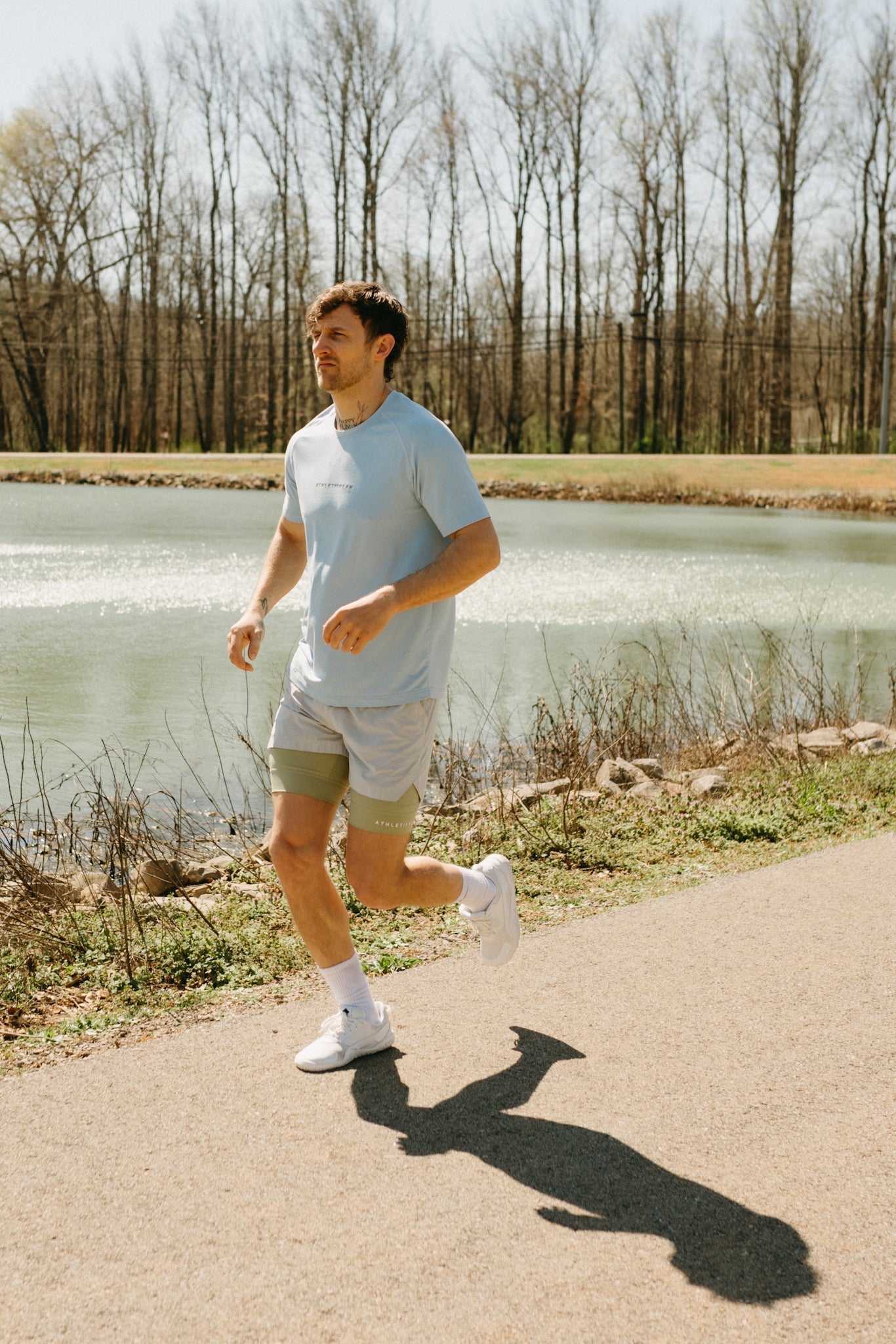 [INFINITECH] Training Tee - Sky - Tee - Athletifreak | Athletic & Gym Wear, Athleisure