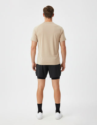 [INFINITECH] Training Tee - Stone - Tee - Athletifreak | Athletic & Gym Wear, Athleisure