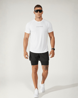 [INFINITECH] Training Tee - White - Tee - Athletifreak | Athletic & Gym Wear, Athleisure