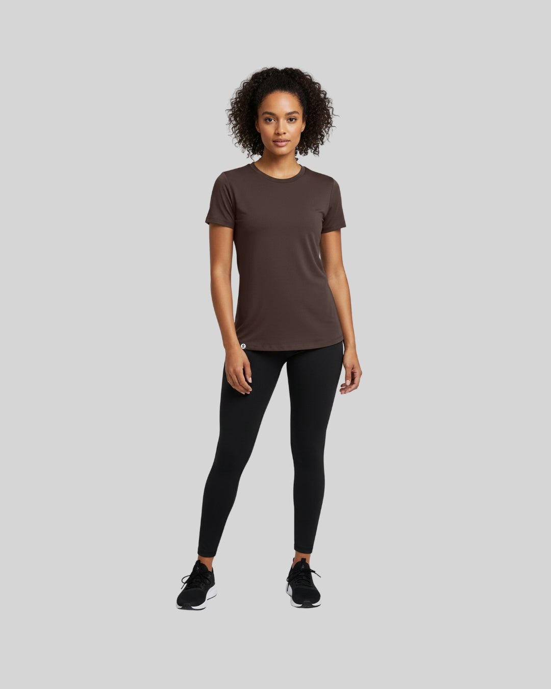 [INFINITECH] Training Tee Womens - Espresso - Tee - Athletifreak | Athletic & Gym Wear, Athleisure