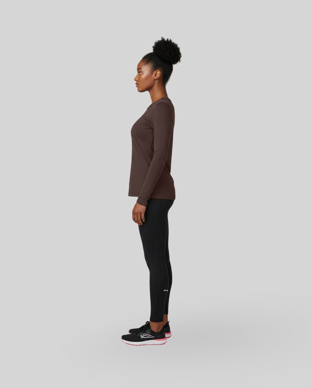 [INFINITECH] Womens Training Long Sleeve - Espresso - Long Sleeve - Athletifreak | Athletic & Gym Wear, Athleisure