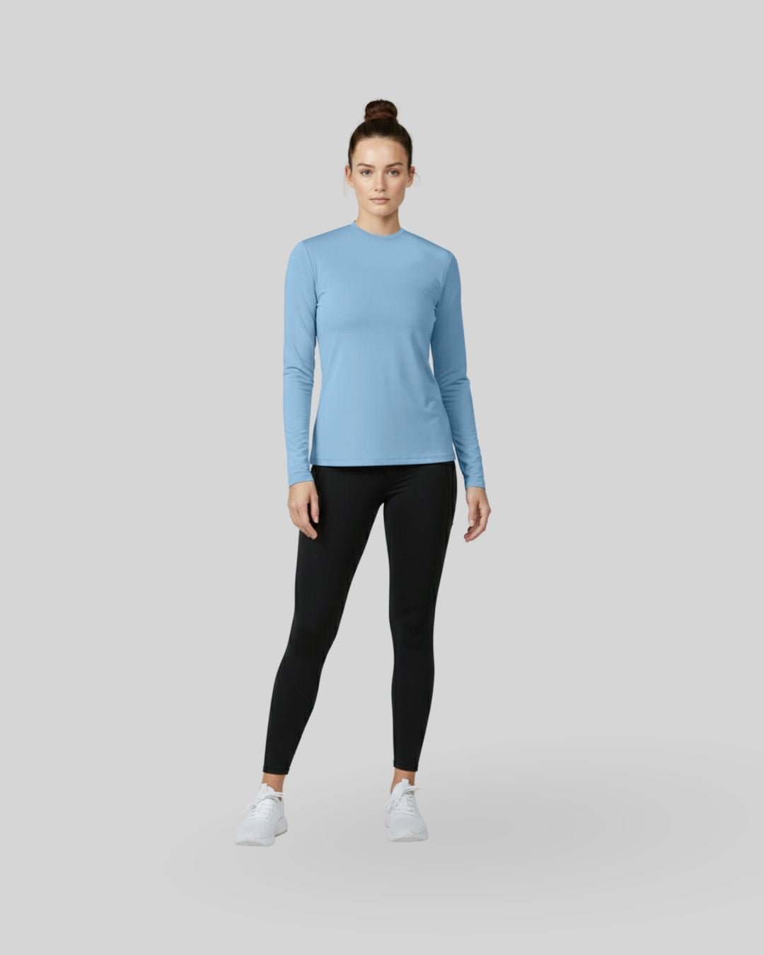 [INFINITECH] Womens Training Long Sleeve - Sky - Long Sleeve - Athletifreak | Athletic & Gym Wear, Athleisure