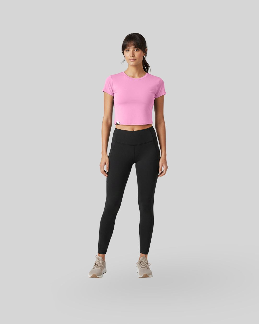 [INFINITECH] Training Crop Tee - Blush