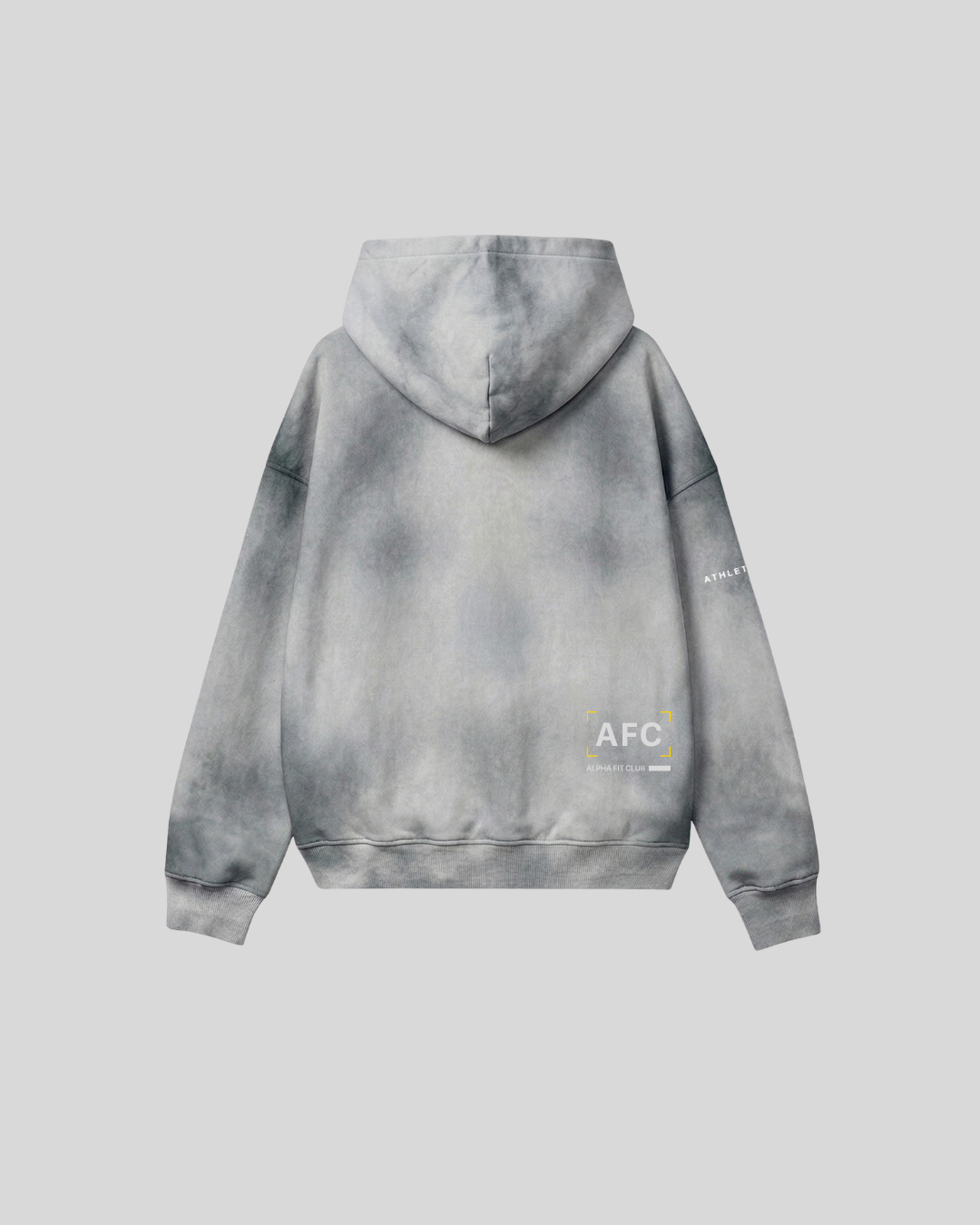 [SPORTIV] Ice Dye Crop Hoodie - Grey