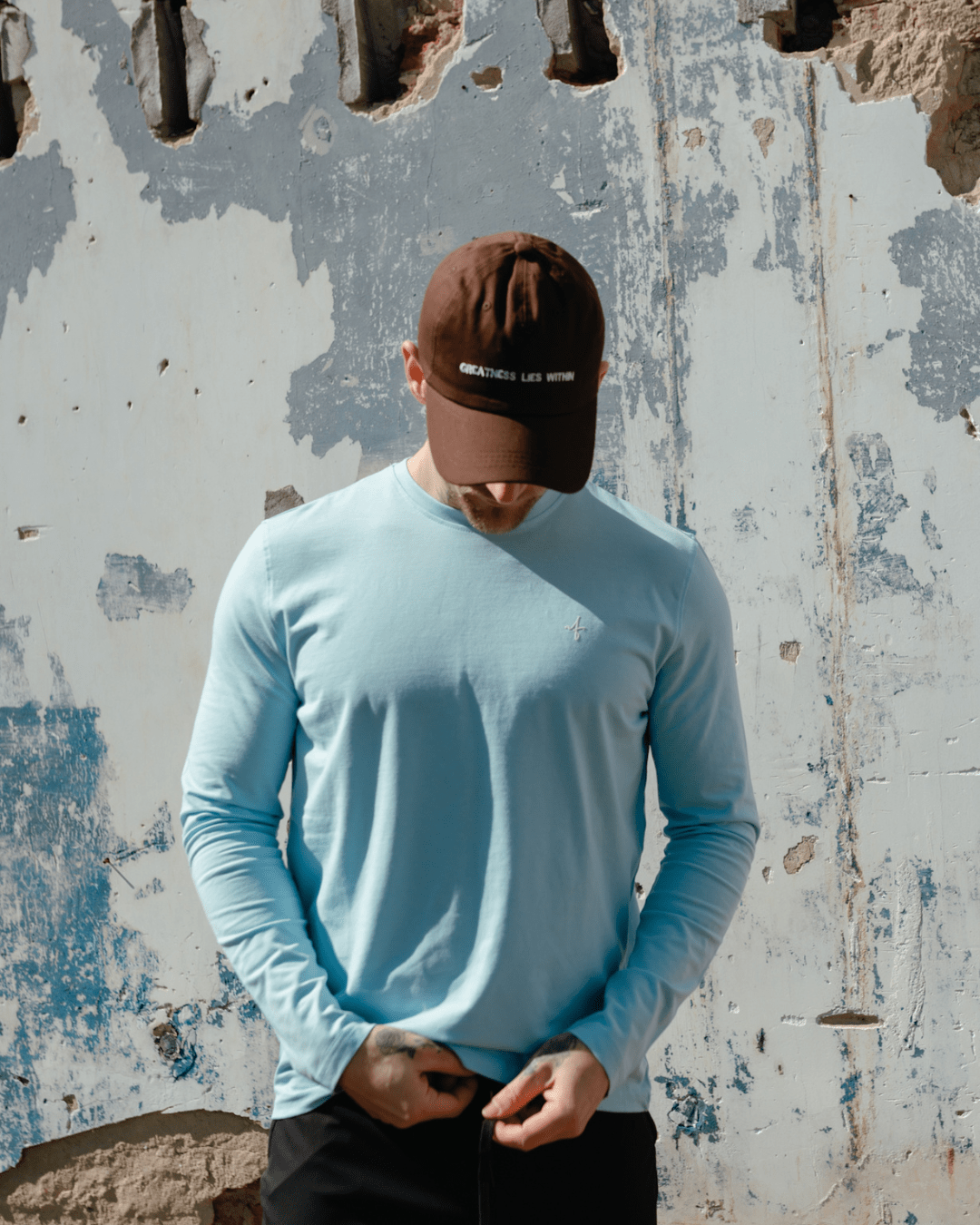 [PURPOSE SERIES] 001 \\ Greatness Lies Within - Sky - Tee - Athletifreak | Athletic & Gym Wear, Athleisure