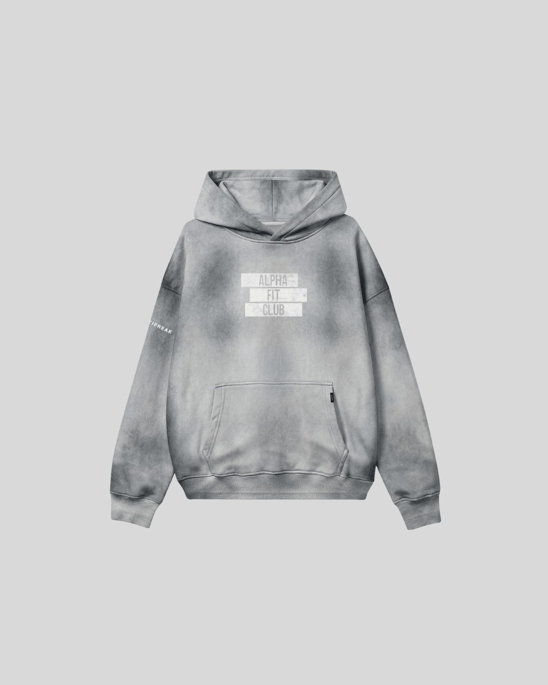 [SPORTIV] Ice Dye Crop Hoodie - Grey - Tee - Athletifreak | Athletic & Gym Wear, Athleisure