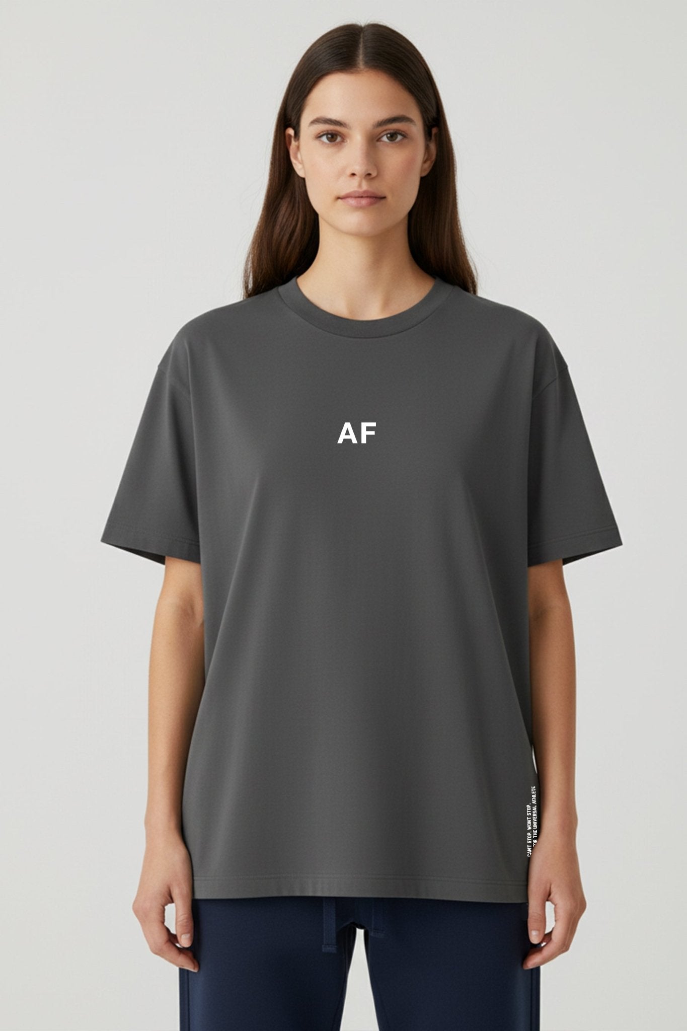 [SPORTIV] Oversized Tee - Charcoal - Tee - Athletifreak | Athletic & Gym Wear, Athleisure