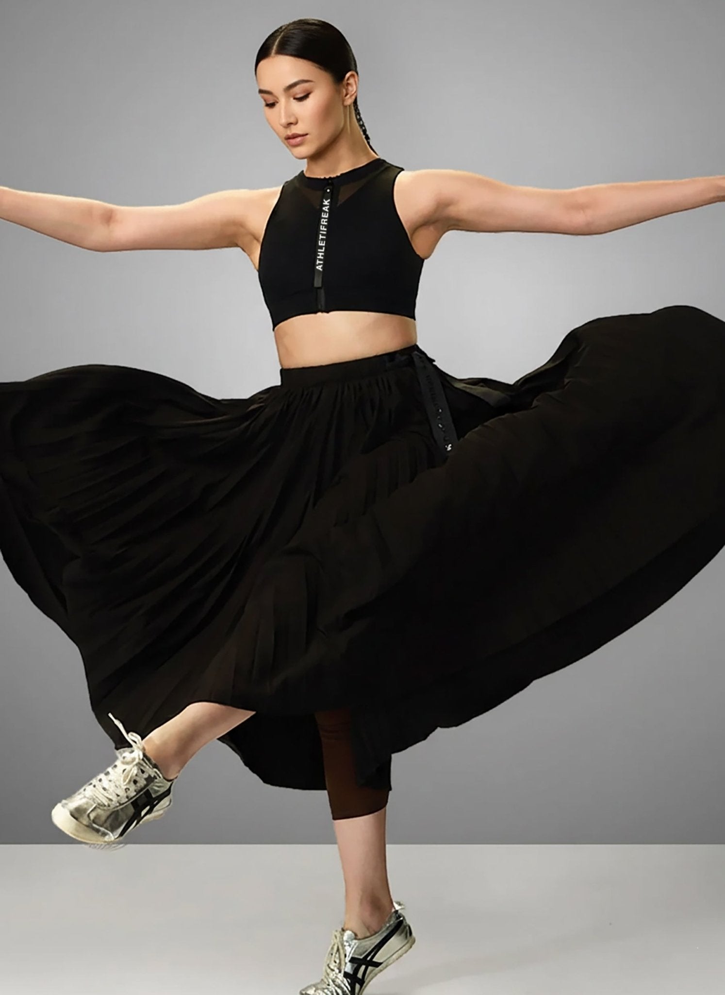 [STRYD] Grace Midi Skirt - Black - Skirt - Athletifreak | Athletic & Gym Wear, Athleisure